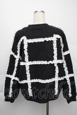 画像2: Swankiss / /frame frill裏毛トップス F 黒 S-25-12-07-036-CA-TO-SZ-ZS