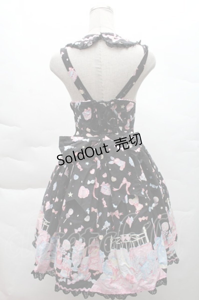 画像2: Angelic Pretty / ドリーミィドールハウスラウンドジャンパースカート  黒 S-25-12-08-046-AP-OP-AS-ZS (2)
