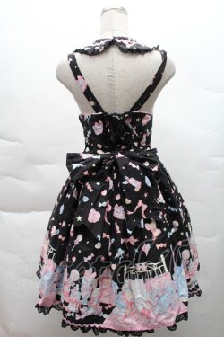 画像2: Angelic Pretty / ドリーミィドールハウスラウンドジャンパースカート  黒 S-25-12-08-046-AP-OP-AS-ZS