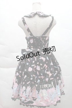 画像2: Angelic Pretty / ドリーミィドールハウスラウンドジャンパースカート  黒 S-25-12-08-046-AP-OP-AS-ZS