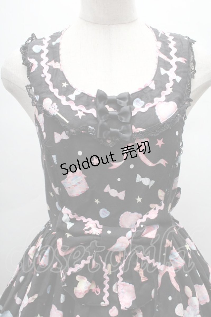 画像3: Angelic Pretty / ドリーミィドールハウスラウンドジャンパースカート  黒 S-25-12-08-046-AP-OP-AS-ZS (3)