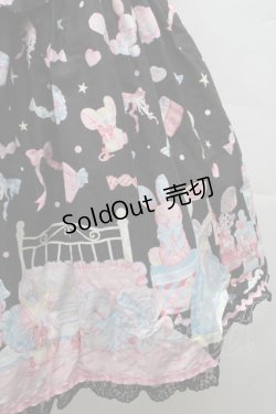 画像4: Angelic Pretty / ドリーミィドールハウスラウンドジャンパースカート  黒 S-25-12-08-046-AP-OP-AS-ZS