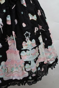 画像4: Angelic Pretty / Decoration Dream後ろフリルジャンパースカート  黒 S-25-12-08-047-AP-OP-AS-ZS