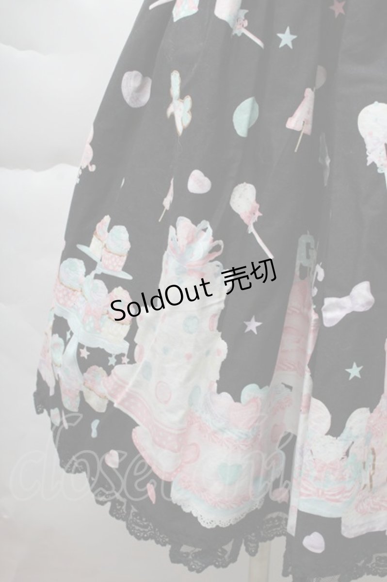 画像5: Angelic Pretty / Decoration Dream後ろフリルジャンパースカート  黒 S-25-12-08-047-AP-OP-AS-ZS (5)