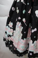 画像5: Angelic Pretty / Decoration Dream後ろフリルジャンパースカート  黒 S-25-12-08-047-AP-OP-AS-ZS (5)