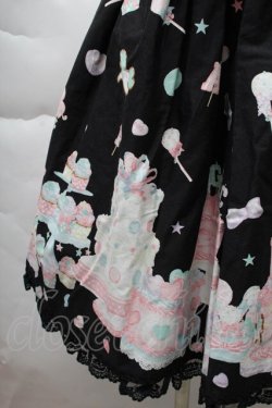 画像5: Angelic Pretty / Decoration Dream後ろフリルジャンパースカート  黒 S-25-12-08-047-AP-OP-AS-ZS