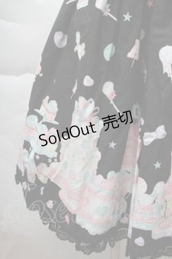 画像5: Angelic Pretty / Decoration Dream後ろフリルジャンパースカート  黒 S-25-12-08-047-AP-OP-AS-ZS