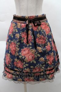 axes femme / ゴブランスカート  紺 S-25-12-08-050-AX-SK-HR-ZS