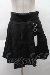 DearMyLove / ハートジッププリーツスカパン LL 黒 S-25-12-08-052-EL-PA-AS-ZS