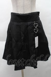 DearMyLove / ハートジッププリーツスカパン LL 黒 S-25-12-08-052-EL-PA-AS-ZS