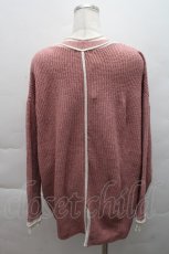 画像2: axes femme / バイカラーボトルネックニット  ピンク S-25-12-08-006-AX-TO-HR-ZT385 (2)
