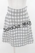 MILK / ウールチェックスカート  黒ｘオフ S-25-12-08-053-ML-SK-AS-ZS