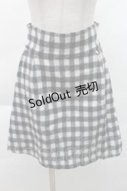 画像1: MILK / ウールチェックスカート  黒ｘオフ S-25-12-08-053-ML-SK-AS-ZS