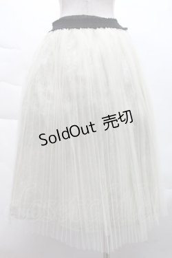 画像2: axes femme / チュールプリーツスカート M オフ S-25-12-08-056-AX-SK-HR-ZS