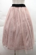 axes femme / チュールプリーツスカート M ピンク S-25-12-08-057-AX-SK-HR-ZS
