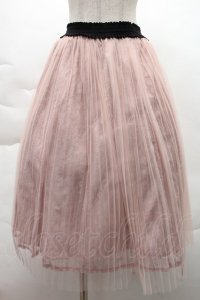 axes femme / チュールプリーツスカート M ピンク S-25-12-08-057-AX-SK-HR-ZS