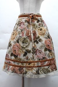 axes femme / ゴブランスカート M ベージュ S-25-12-08-058-AX-SK-HR-ZS