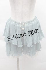 axes femme / 裾レースプリーツキュロット M ミント S-25-12-08-059-AX-PA-HR-ZS