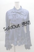 ATELIER PIERROT / シフォン姫袖ブラウス  紺 S-25-12-08-012-EL-BL-AS-ZS