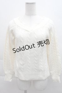 axes femme / ケーブル編みニット  キナリ S-25-12-08-002-AX-TO-HR-ZS