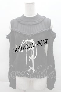 Ank Rouge / ケーブルニット  黒 S-25-12-08-015-CA-TO-AS-ZS