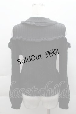 画像2: Ank Rouge / ケーブルニット  黒 S-25-12-08-015-CA-TO-AS-ZS