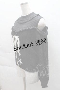 画像3: Ank Rouge / ケーブルニット  黒 S-25-12-08-015-CA-TO-AS-ZS