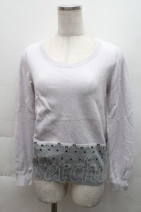 franche lippee black / ニットトップス  グレー S-25-12-08-003-LO-TO-AS-ZS