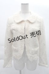Jane Marple / リボンポケットジャケット  オフ S-25-12-08-029-JM-JA-AS-ZS