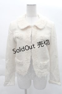 Jane Marple / リボンポケットジャケット  オフ S-25-12-08-029-JM-JA-AS-ZS