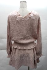 画像2: LIZ LISA / 巻バラニットセットアップ  ピンク S-25-12-08-031-LO-OP-AS-ZS (2)