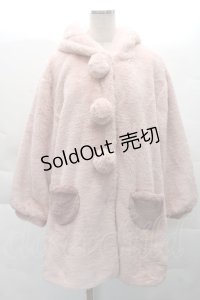 Secret Honey / うさ耳ファーコート  ピンク S-25-12-08-032-CA-OP-HR-ZS