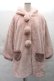 画像1: Secret Honey / うさ耳ファーコート  ピンク S-25-12-08-032-CA-OP-HR-ZS (1)