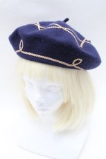 画像1: metamorphose / Magical classベレー帽  ネイビー S-25-12-11-001-ME-AC-HR-ZTK048 (1)