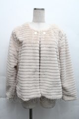 axes femme / ファージャケット  ベージュ S-25-12-11-042-AX-CO-HR-ZS