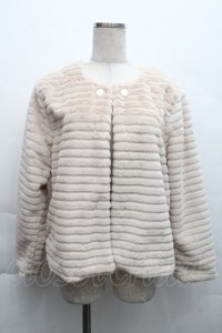 axes femme / ファージャケット  ベージュ S-25-12-11-042-AX-CO-HR-ZS