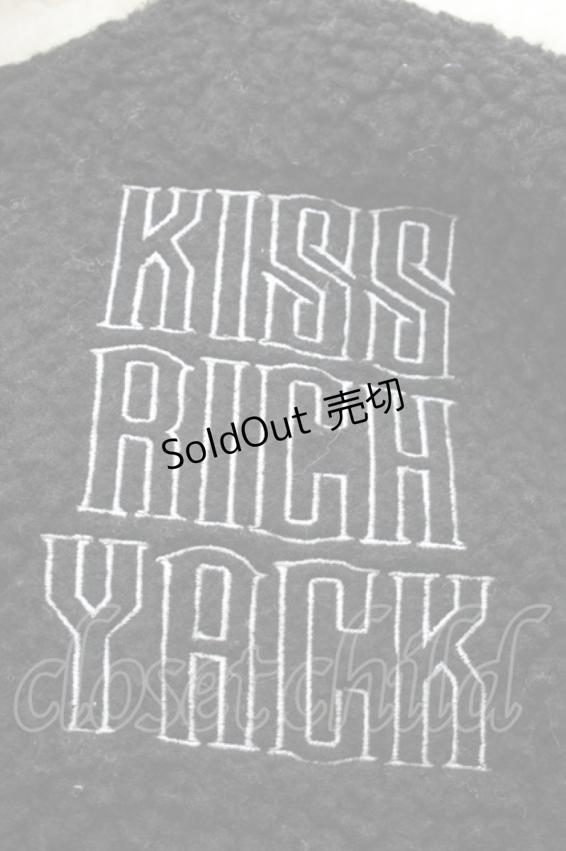 画像4: KRY CLOTHING / 「ストレッサー」 ボア切替フリースジャケット  黒ｘ白 S-25-12-11-044-EL-JA-HR-ZTC073 (4)