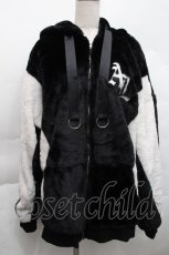 画像1: Amilige / バイカラーファーブルゾン  黒ｘ白 S-25-12-11-045-PU-JA-HR-ZTC073 (1)