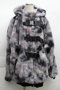 LISTEN FLAVOR / ゲーミング猫耳バックルファーブルゾン  グレー S-25-12-11-046-PU-CO-AS-ZS