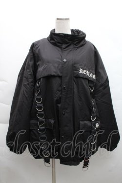 画像1: REFLEM / ミリタリー中綿ブルゾン  黒 S-25-12-11-048-PU-JA-HR-ZS