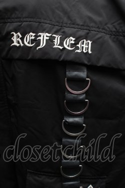 画像5: REFLEM / ミリタリー中綿ブルゾン  黒 S-25-12-11-048-PU-JA-HR-ZS