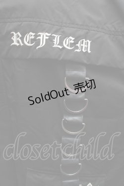 画像5: REFLEM / ミリタリー中綿ブルゾン  黒 S-25-12-11-048-PU-JA-HR-ZS