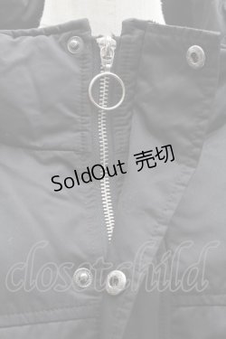 画像7: REFLEM / ミリタリー中綿ブルゾン  黒 S-25-12-11-048-PU-JA-HR-ZS