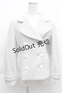 MILK / ハートボタンコート  グレー S-25-12-11-050-ML-CO-AS-ZS