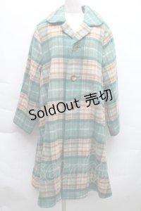 Jane Marple / タータンチェックコート  グリーン S-25-12-11-051-JM-CO-HR-ZS