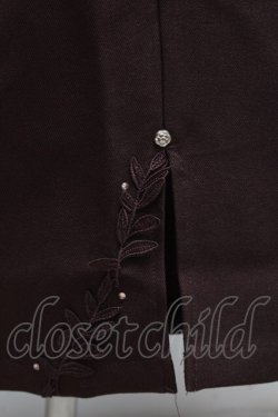 画像3: axes femme / 裾デザインストレートパンツ  ブラウン S-25-12-11-059-AX-PA-HR-ZS