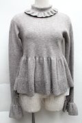 Candy Stripper / ハイネックニットトップス  グレー S-25-12-11-060-PU-TO-AS-ZS