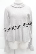 Candy Stripper / ハイネックニットトップス  グレー S-25-12-11-060-PU-TO-AS-ZS