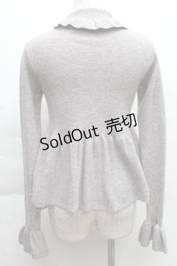 画像2: Candy Stripper / ハイネックニットトップス  グレー S-25-12-11-060-PU-TO-AS-ZS