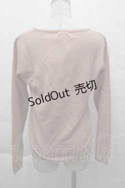 画像2: axes femme / アーガイル柄ニットカーディガン  ピンク S-25-12-11-007-AX-TO-HR-ZS